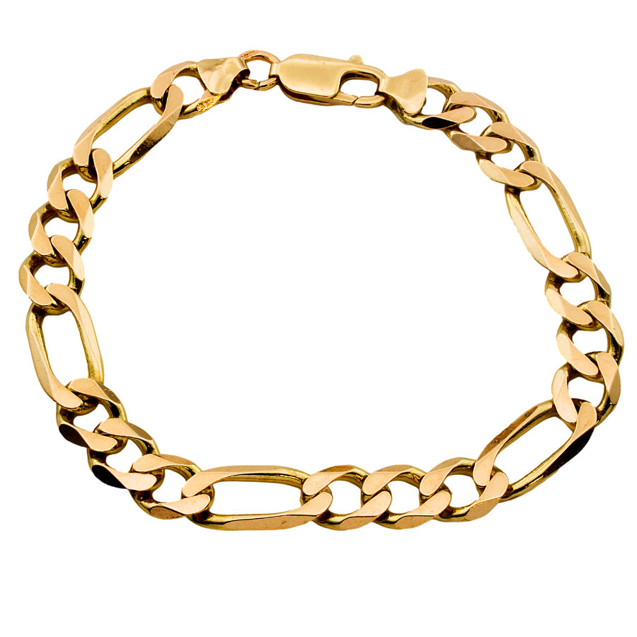 9ct gold 15.8g 8 inch figaro Bracelet